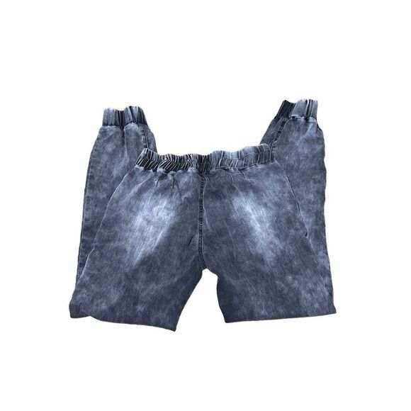 Indigo Rein Forever Black Stonewash Denim Joggers Size Small - Picture 2 of 4